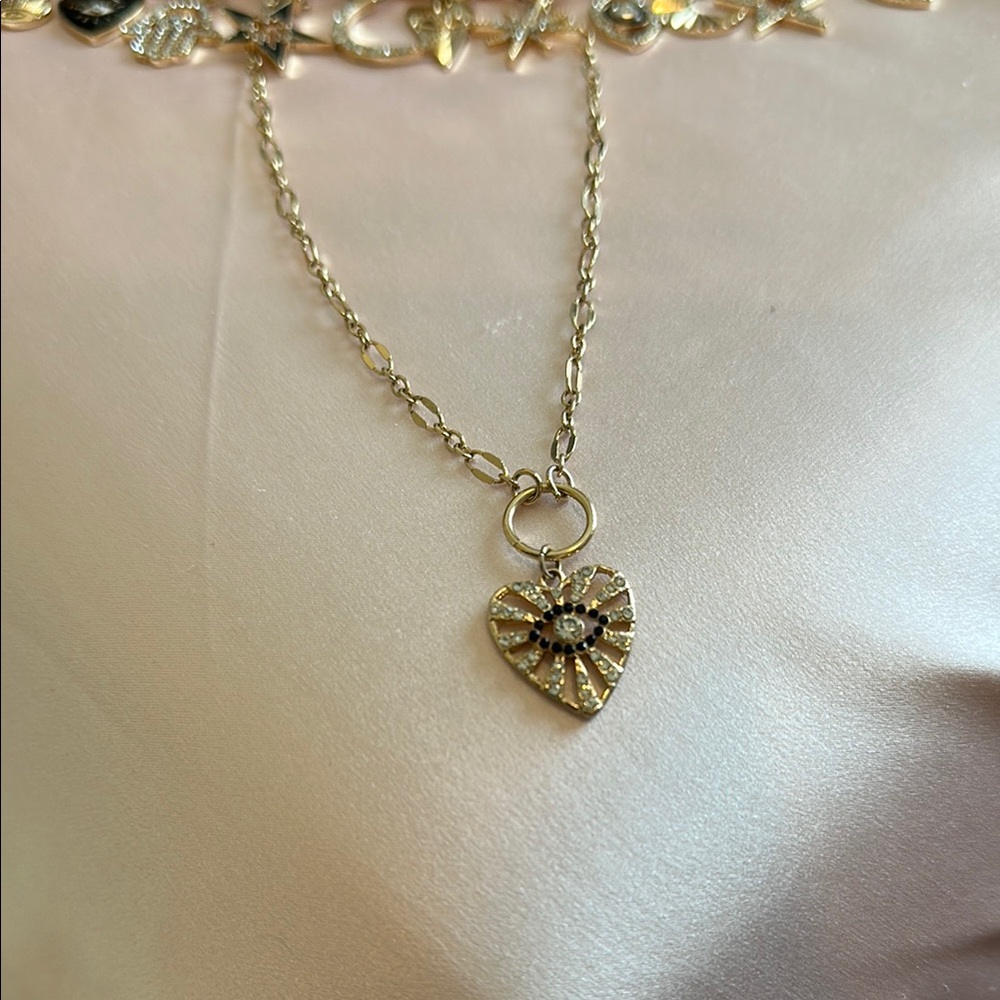 Gold Heart Pendant Necklace